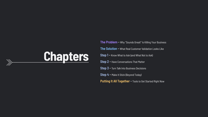 The Pocket Guide to Customer Interviews